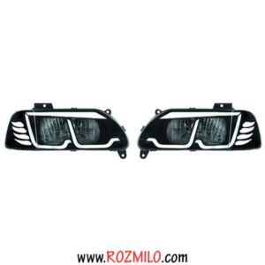 چراغ جلو مدل pr99 مناسب برای پراید بسته 2 عددی