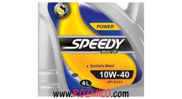روغن موتور خودرو اسپیدی مدل Power 10W-40 حجم 4 لیتر