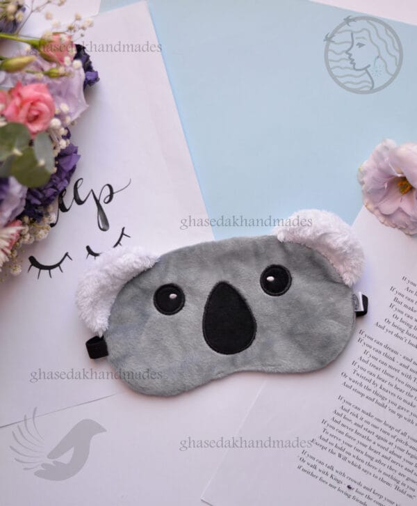 چشمبند فانتزی خواب طرح کوالا مخمل