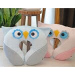 بالشت دورگردنی فانتزی طرح جغد دانا