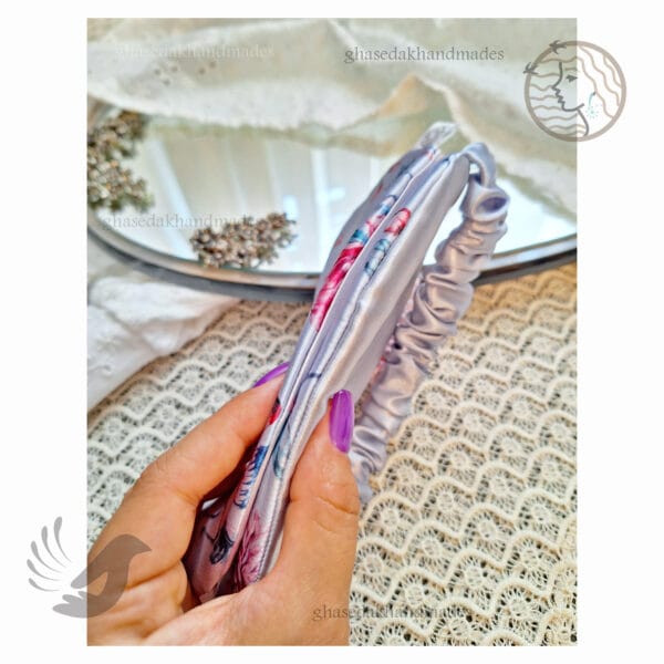 چشمبند خواب ساتن ابریشم طرح پرنده خوشبختی