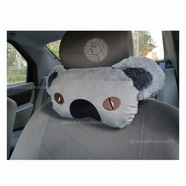 بالشت پشت گردنی فانتزی ماشین طرح کوالا مخمل