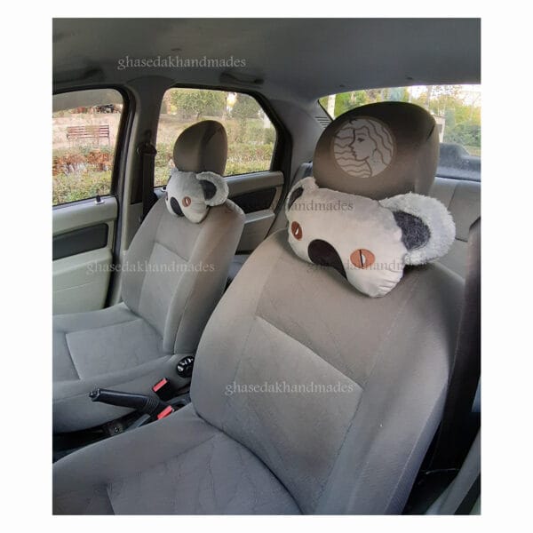 بالشت پشت گردنی فانتزی ماشین طرح کوالا مخمل