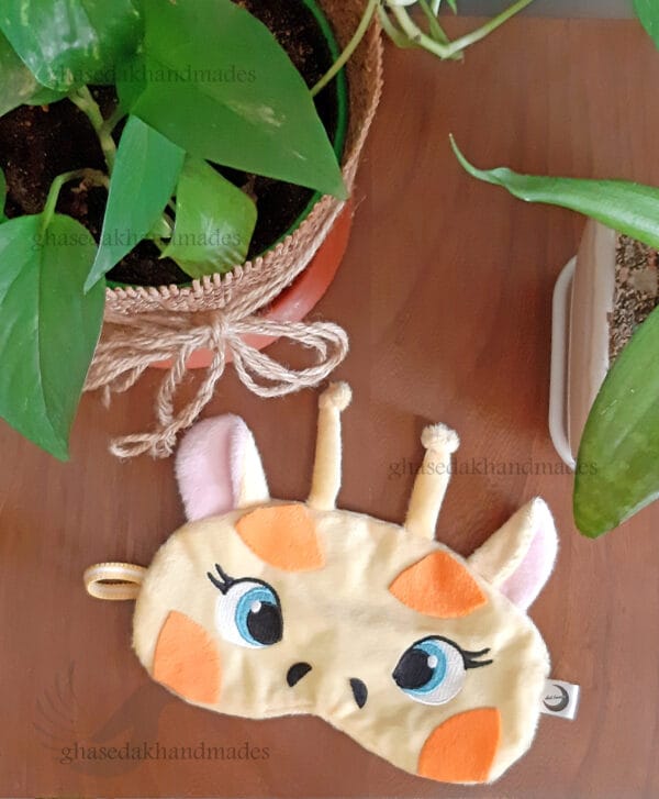 چشمبند فانتزی خواب طرح زرافه