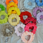 کش اسکرانچی مو سر مخمل رنگی رنگی