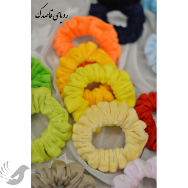 کش اسکرانچی مو سر مخمل رنگی رنگی