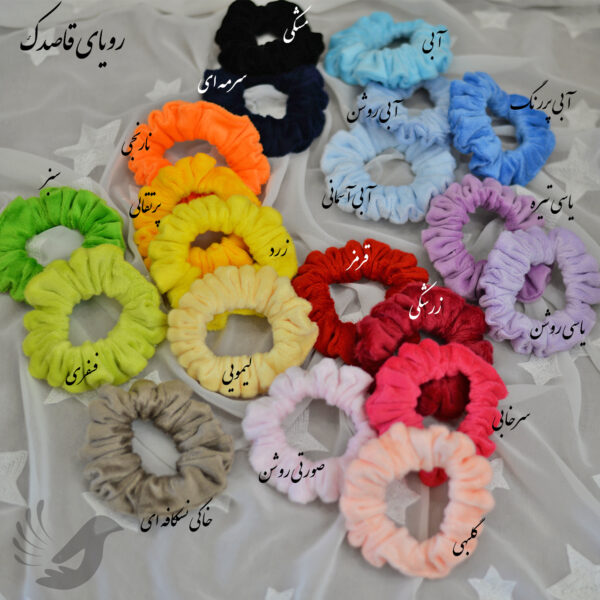 کش اسکرانچی مو سر مخمل رنگی رنگی