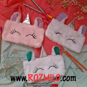 جامدادی و کیف لوازم شخصی فانتزی عروسکی طرح تکشاخ