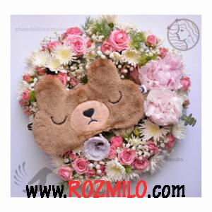 چشمبند فانتزی خواب طرح خرس جدی