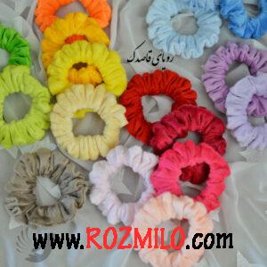 کش اسکرانچی مو سر مخمل رنگی رنگی