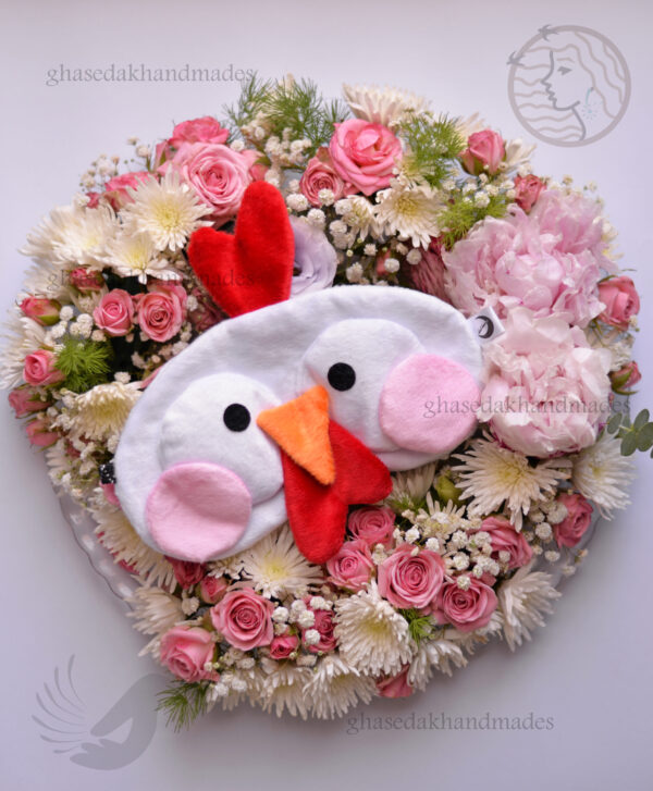 چشمبند فانتزی خواب طرح خانم مرغ