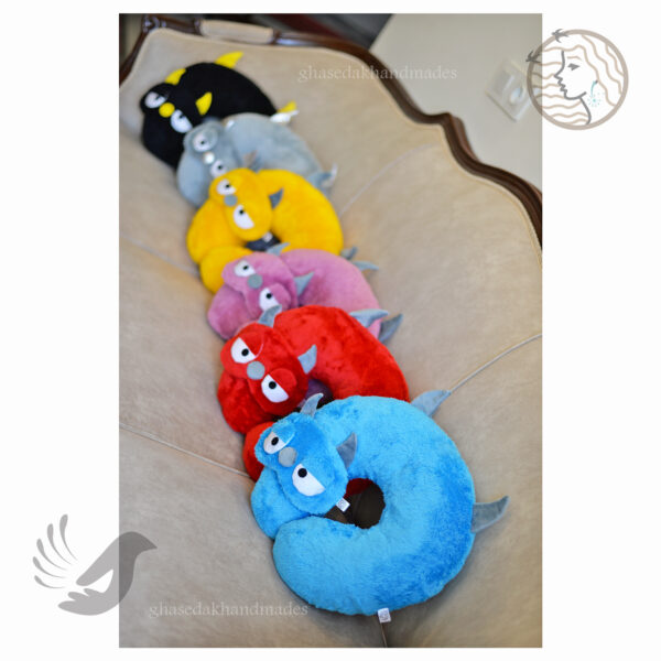 ست 2 عددی چشمبند و بالشت دورگردنی پشمک میرزا