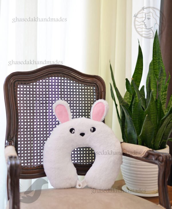 بالشت دور گردنی فانتزی طرح خرگوشک