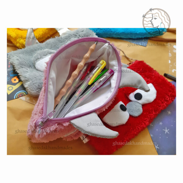 جامدادی و کیف لوازم شخصی فانتزی عروسکی طرح پشمک میرزا