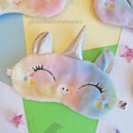 چشمبند فانتزی خواب طرح تکشاخ رویایی(آبرنگی)