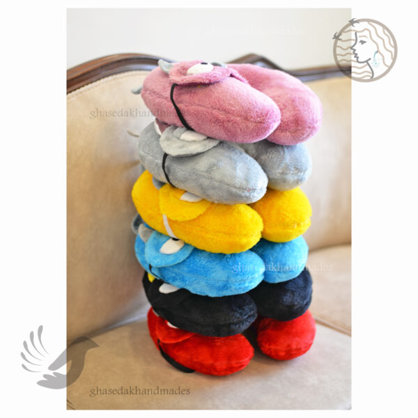 ست 2 عددی چشمبند و بالشت دورگردنی پشمک میرزا