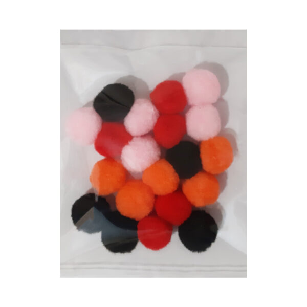 توپک پوم پوم بسته 20 عددی