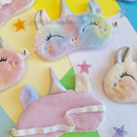 چشمبند فانتزی خواب طرح تکشاخ رویایی(آبرنگی)