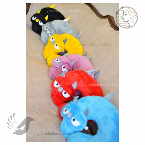 ست 2 عددی چشمبند و بالشت دورگردنی پشمک میرزا