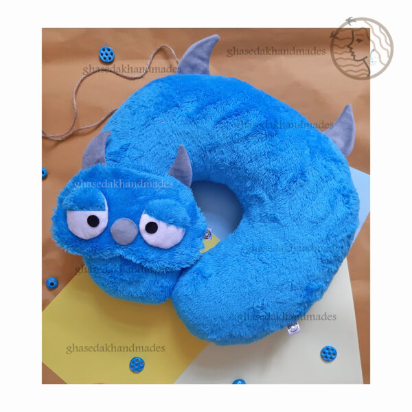 ست 2 عددی چشمبند و بالشت دورگردنی پشمک میرزا