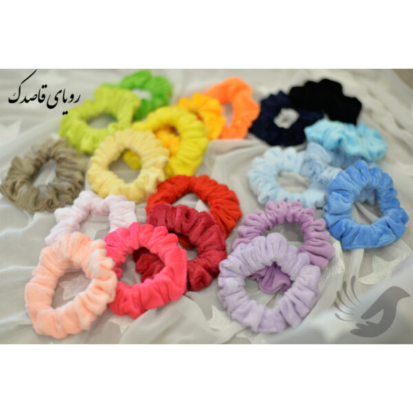 کش اسکرانچی مو سر مخمل رنگی رنگی