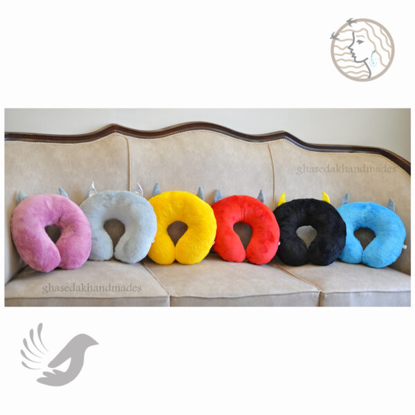 ست 2 عددی چشمبند و بالشت دورگردنی پشمک میرزا