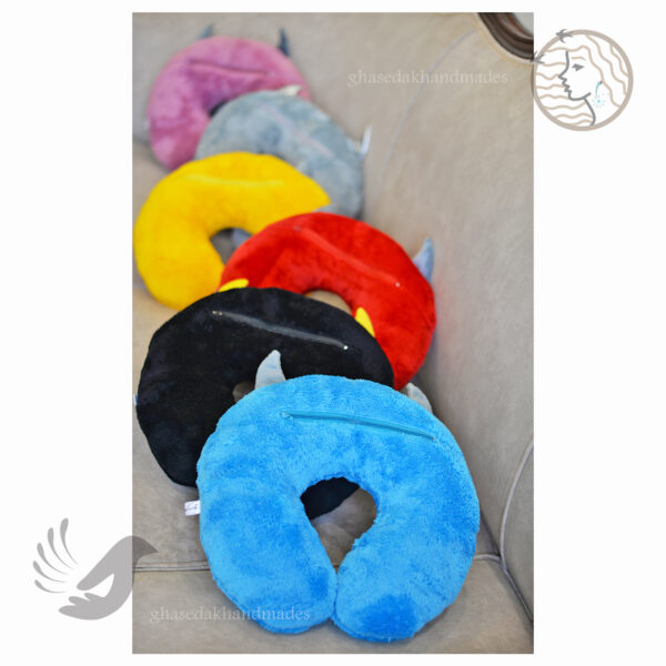 ست 2 عددی چشمبند و بالشت دورگردنی پشمک میرزا