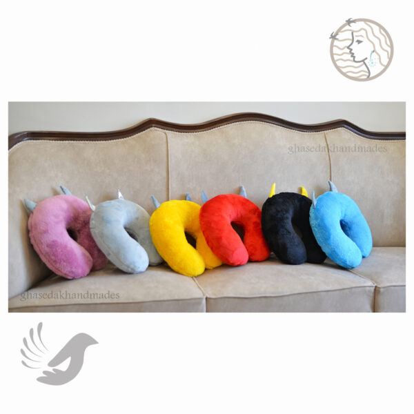 ست 2 عددی چشمبند و بالشت دورگردنی پشمک میرزا