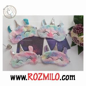 چشم بند خواب طرح تکشاخ رنگین کمان