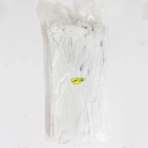 زیپ سفید کارانس 20 سانتی متری بسته 4 عددی