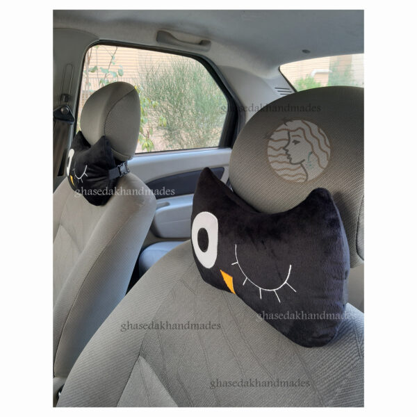 بالشت پشت گردنی فانتزی ماشین طرح جغد دانا