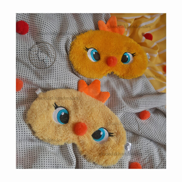 چشم بند خواب طرح جوجه طلایی