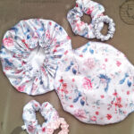 کلاه خواب ساتن ابریشم دو رو پرنده خوشبختی