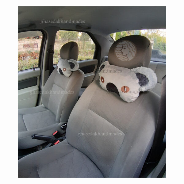 بالشت پشت گردنی فانتزی ماشین طرح کوالا مخمل