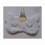 چشم بند فانتزی خواب طرح تکشاخ کاکل طلا