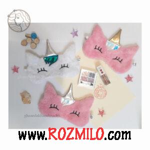 چشم بند فانتزی خواب طرح تکشاخ هولوگرامی