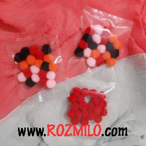 توپک پوم پوم بسته 20 عددی