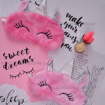 چشم بند خواب مدل تکشاخ آبرنگی