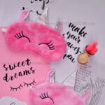 چشم بند خواب مدل تکشاخ آبرنگی