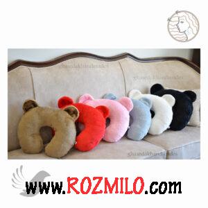 بالشت دور گردنی ساده طرح خرس نرمک