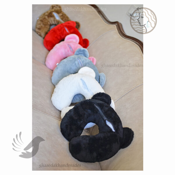 بالشت دور گردنی ساده طرح خرس نرمک